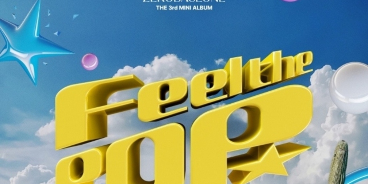 ZEROBASEONE unveils "Feel the POP" poster for upcoming 3rd mini album, creating unique and fresh atmosphere in 3D image.