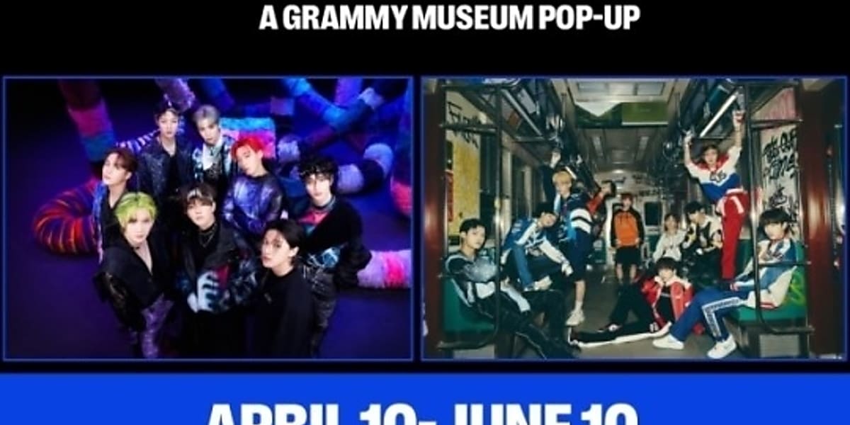 ATEEZ and xikers' pop-up exhibition at GRAMMY Museum in Los Angeles features stage costumes and props from their music videos.