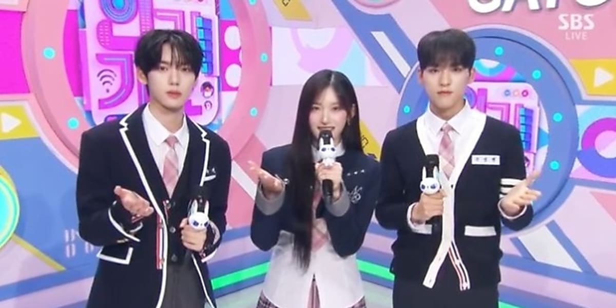 Moon Sung-hyun, Iso, and Han Yujin debut as MCs on "Popular Music" in Korea, performing a special stage and showing cute chemistry.
