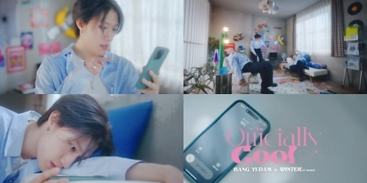 Bang Yedam & WINTER release teaser for "Officially Cool" duet, featuring smartphone drama and surprise call.