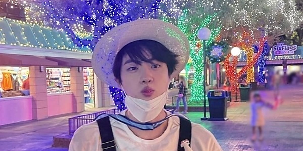 BTS（防弾少年団） ジン、米・ロサンゼルスの遊園地で休暇を満喫…遭遇