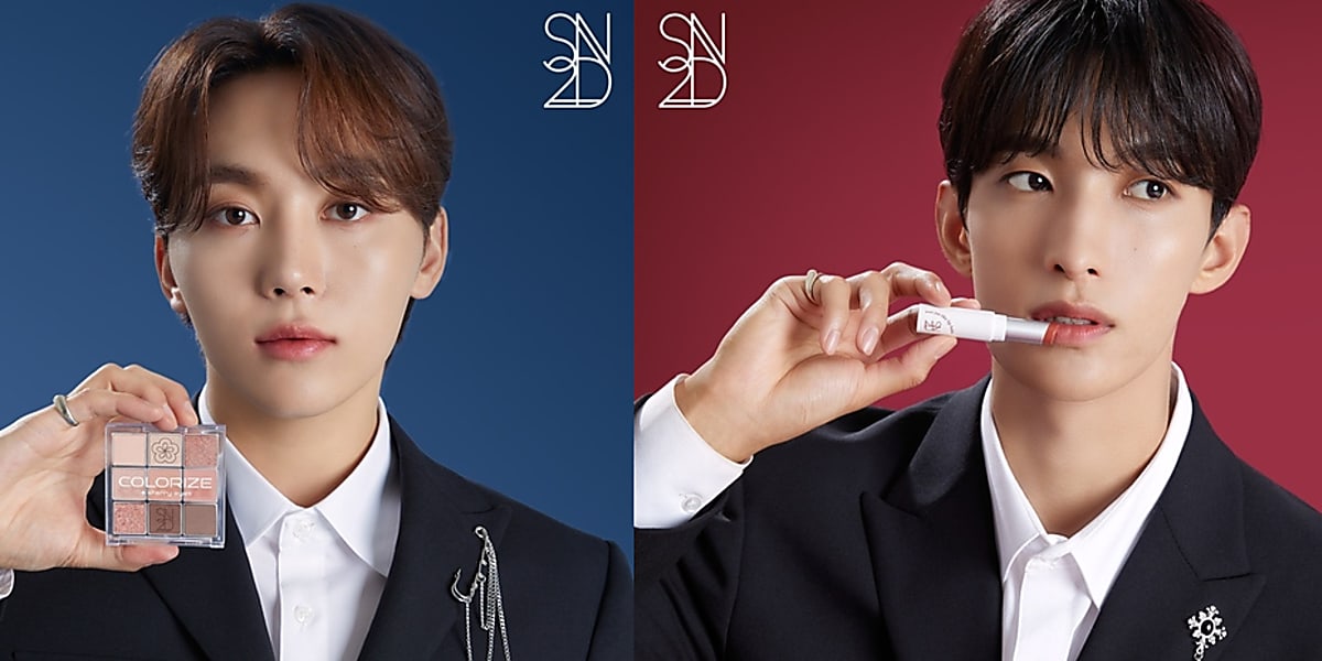 SEVENTEEN's DK & Seungkwan model for "S2ND," releasing Uju-like lip balm and Colorize Starry Eyes perfect for spring makeup.