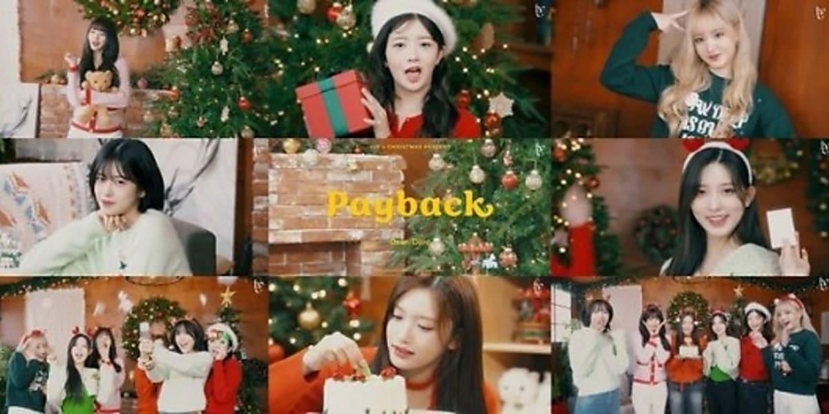 IVE's agency released a special Christmas video "Payback" on IVE's official YouTube channel, featuring warm messages and a festive atmosphere.