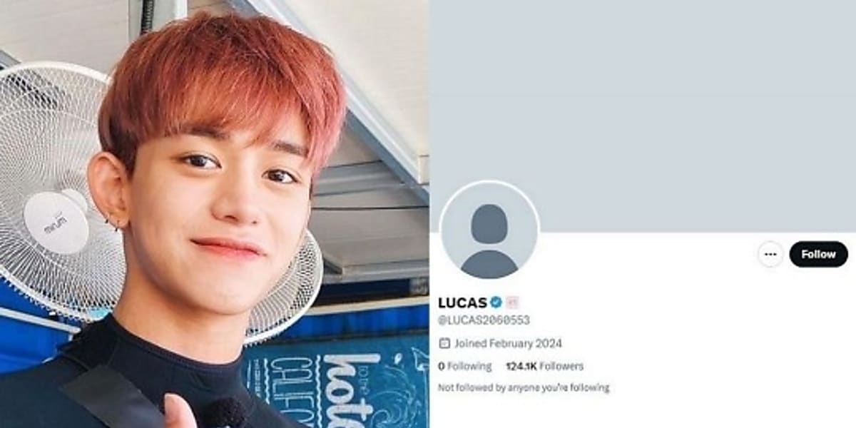 Lucas opens official X account, sparking rumors of a comeback after leaving NCT and WayV.