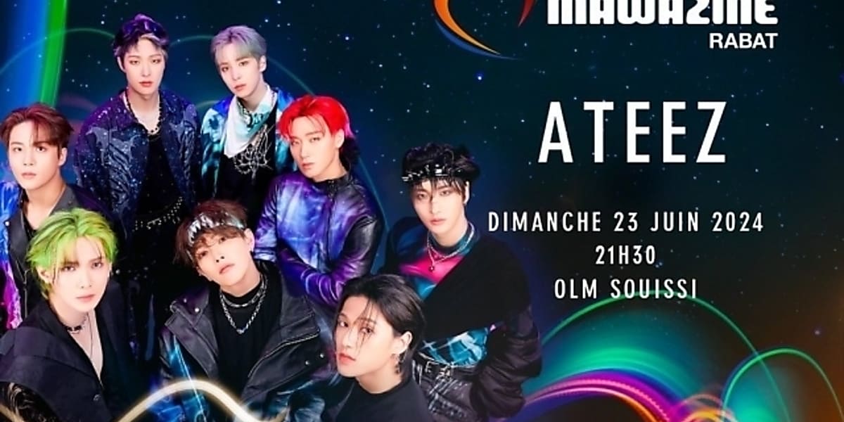 ATEEZ to headline Mawazine Festival in Rabat, Morocco on June 23, showcasing global popularity as first K-POP artist at the event.