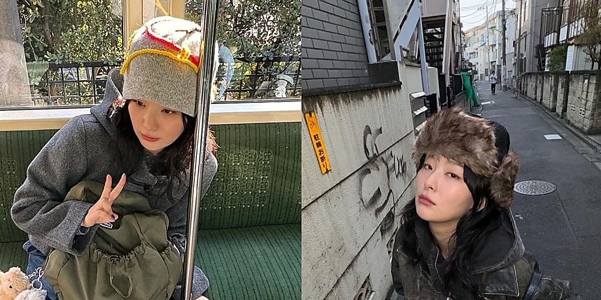 Red Velvet's Seulgi shares recent photos from Japan, enjoying sightseeing and local treats, expressing joy for the trip.