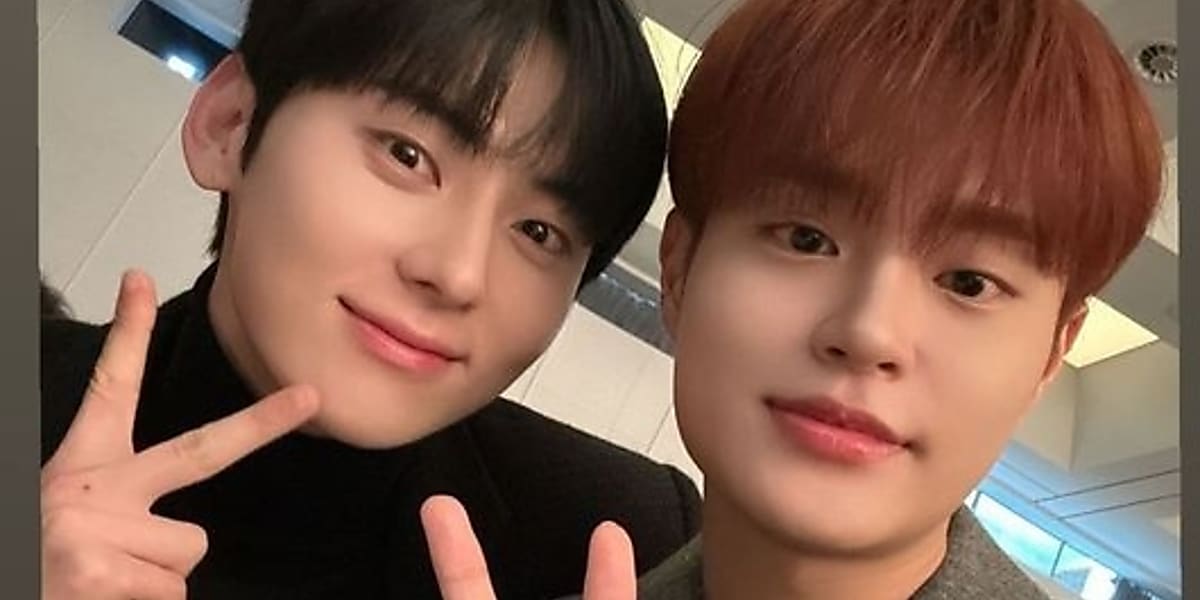Fan Minhyun and Lee Dae-hwi, former Wanna One members, maintain their friendship. Photo posted on Instagram.