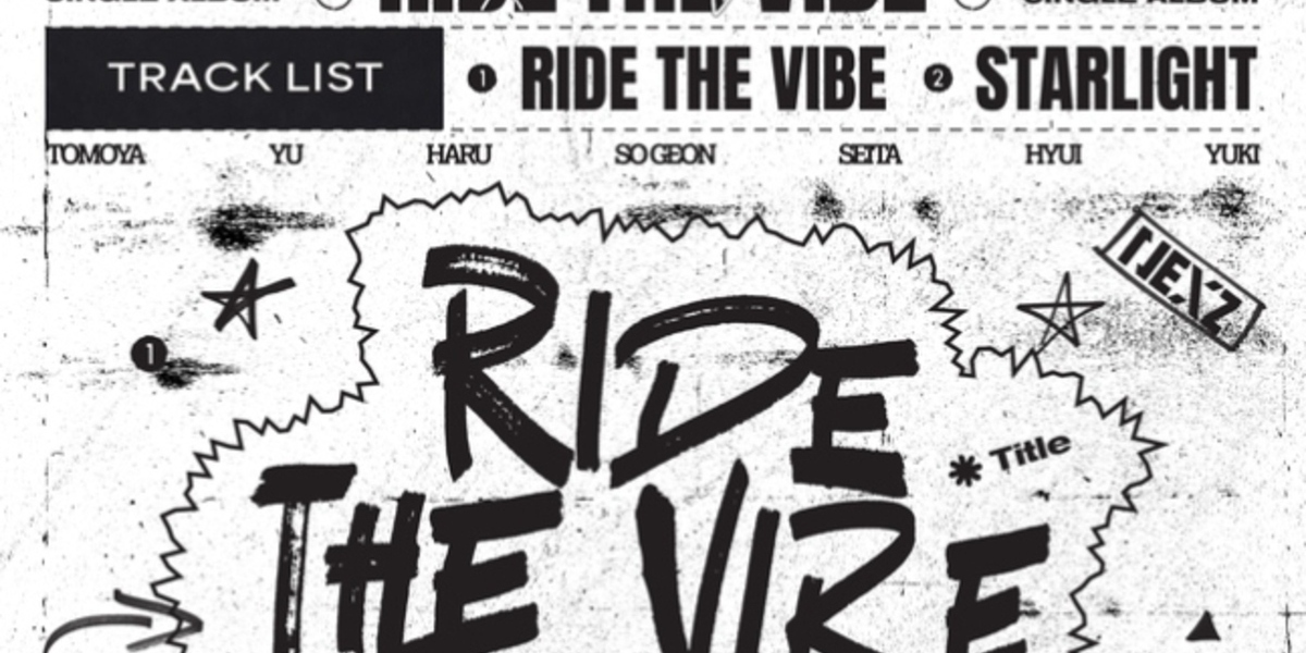 JYP's new boy group NEXZ to debut global single "Ride the Vibe" with tracklist revealed, expressing emotions of excitement and thrill.